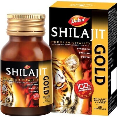 Dabur Shilajit Gold Capsules - (60 Capsules)