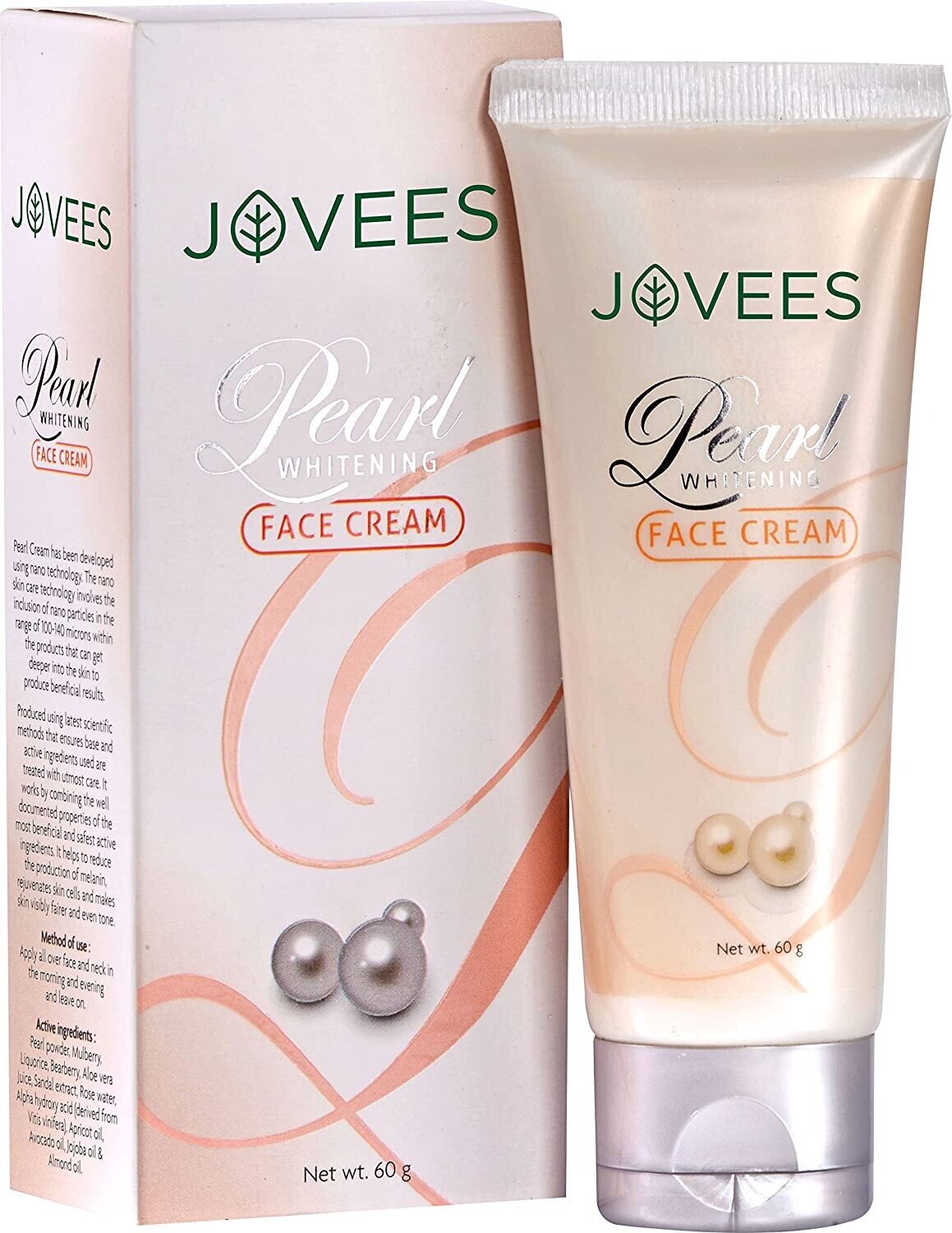 Jovees Pearl Whitening Face Cream - 240g (4 x 60g)