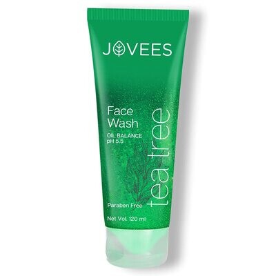 Jovees Tea Tree Oil Control Face Wash - 480ml (4 x 120ml)