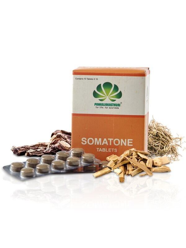 Pankajakasthuri Herbals Somatone Tablets - 100Tablets