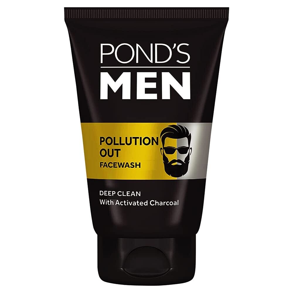 Pond&#39;s Men Pollution Out Activated Charcoal Deep Clean Face Wash - 100 g