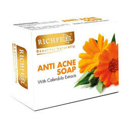 Richfeel Anti Acne Soap with Calendula Extracts - 225g (75g x 3 nos)