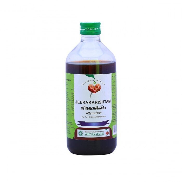 Vaidyaratnam Oushadhasala - Jeerakarishtam - 900ml (2 x 450ml)