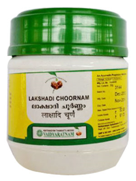 Vaidyaratnam Oushadhasala Lakshadi Choornam - 400g (8 x 50g)