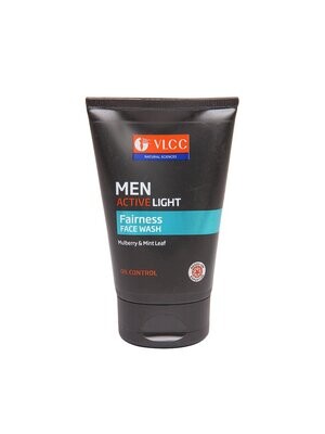 VLCC Men Active Light Fairness Face Wash - 150ml (2 x 75ml)
