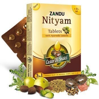 Zandu Nityam Tablet - 120 Tablets (10 x 12 Tablets)