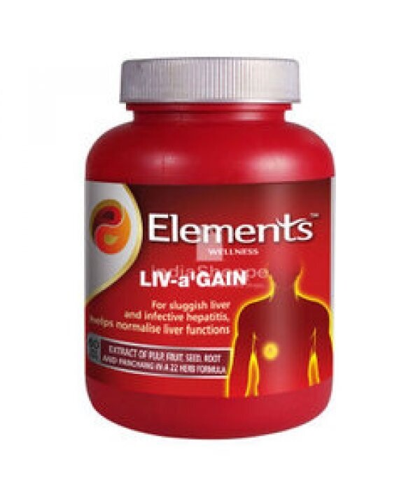 Elements Liv-A Gain - 60 Capsules