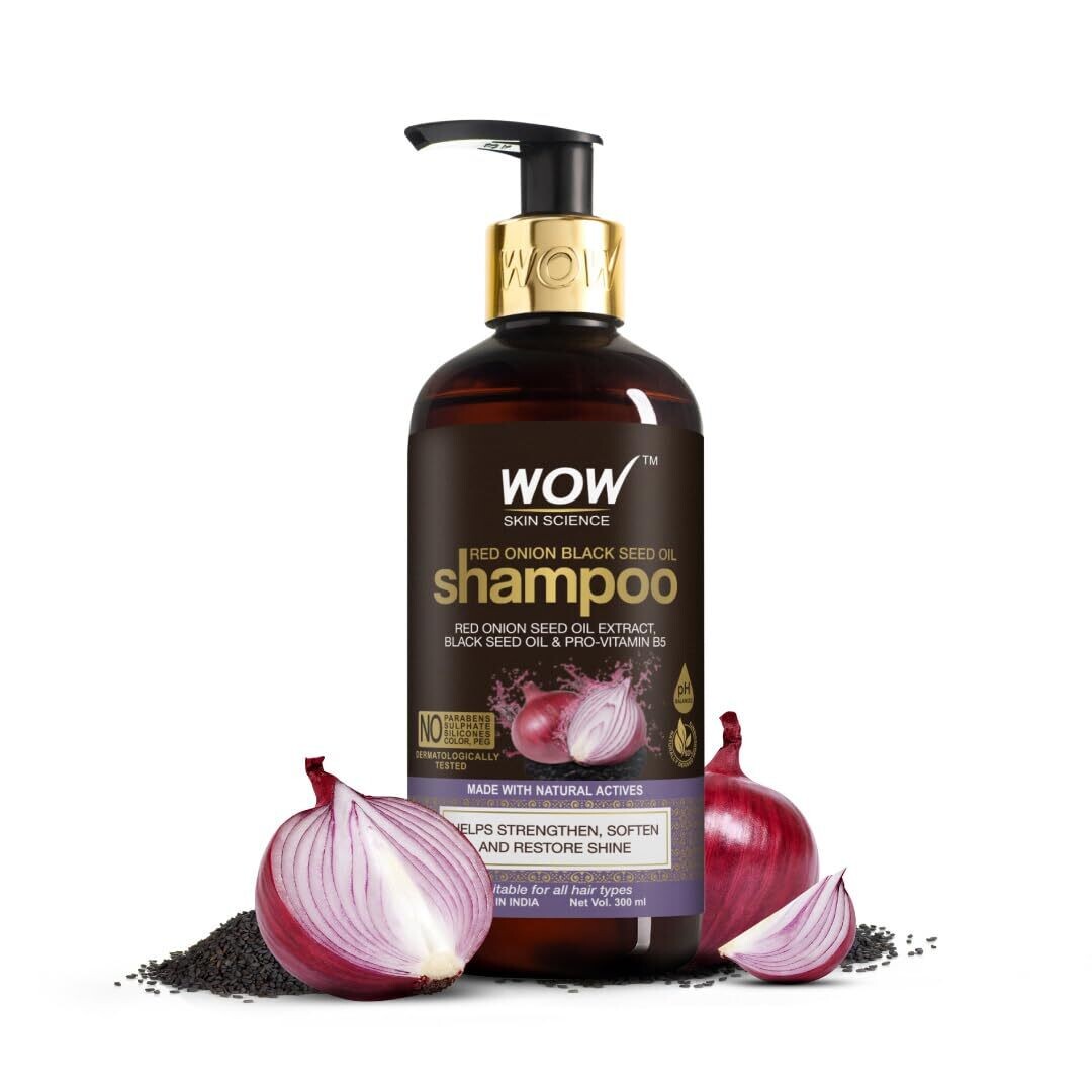 WOW Skin Science Red Onion Black Seed Oil Shampoo - 300ML