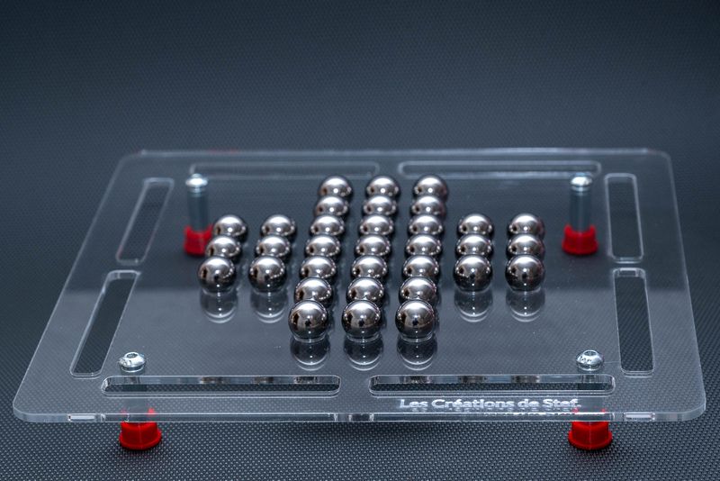 Solitaire Plexiglas transparent 3 mm