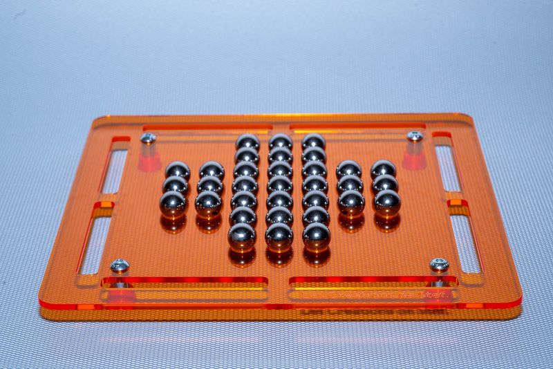Solitaire Plexiglas orange 3 mm