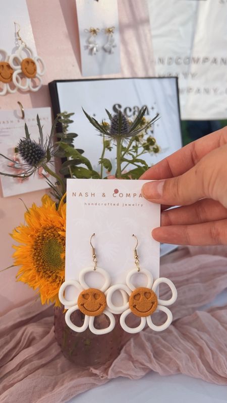 Smiley Flower Earrings