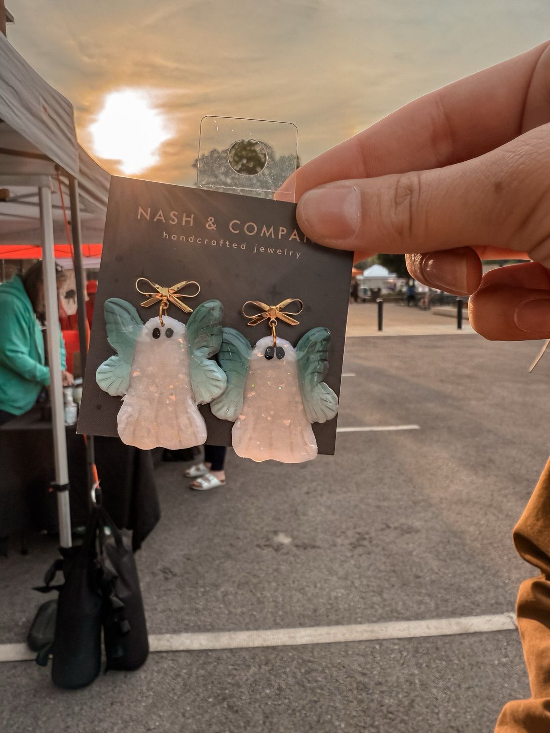 Blue Ghost Fairy Earrings