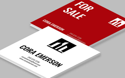 Listing Sign - Medium 24" x 24" (Polystyrene and Aluminum Composite Material)