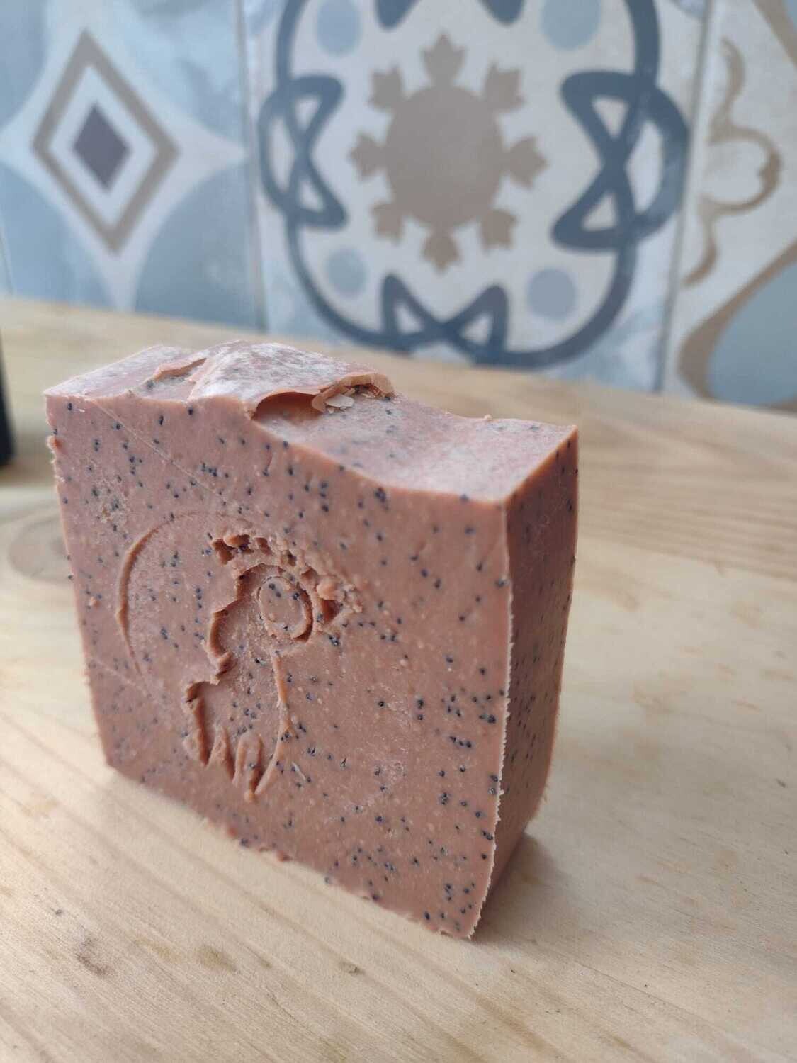Savon Exfoliant - Lait de chèvre &amp; Argile Rouge