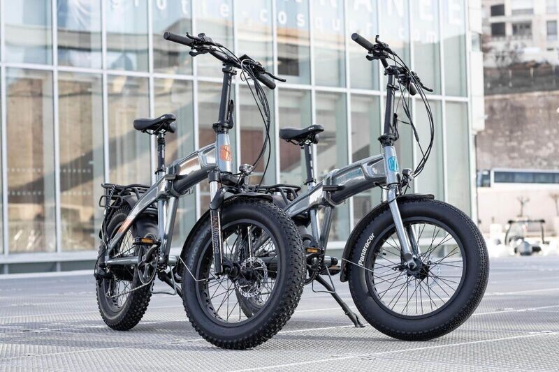 VELO ELECTRIQUE EZO ALPER ROAD 20 - 400Wh GRIS BLEU