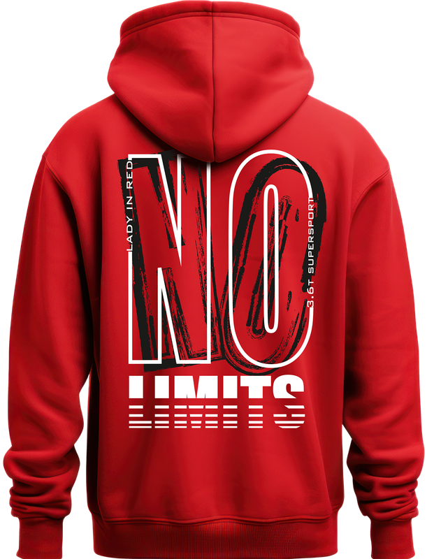 Lady in Red Hoodie - Tractorpulling Motorsport