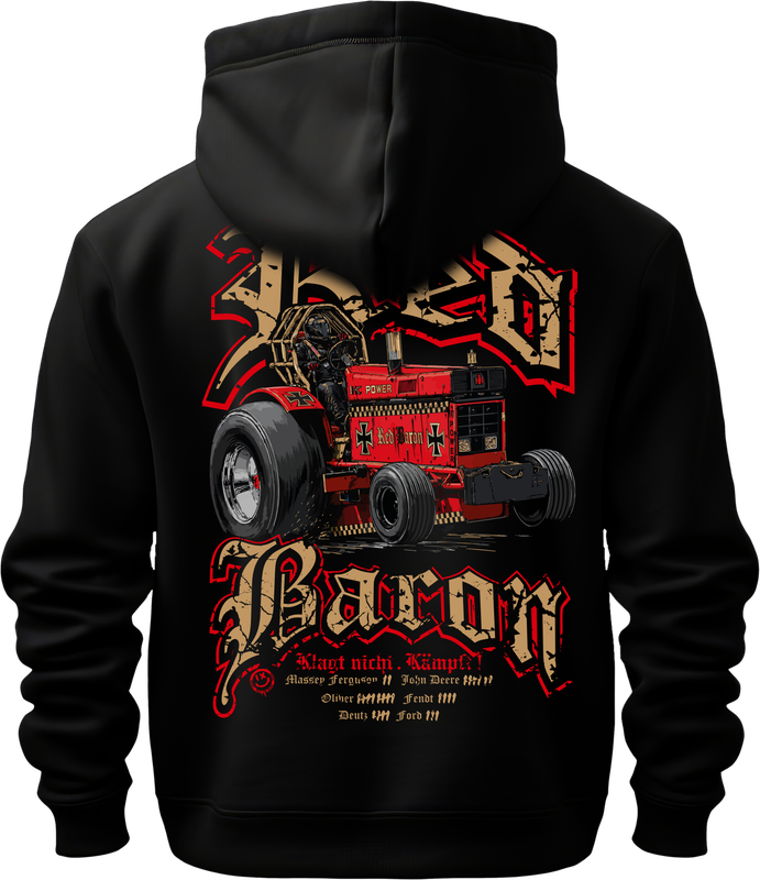 Red Baron Hoodie - Tractorpulling Motorsport