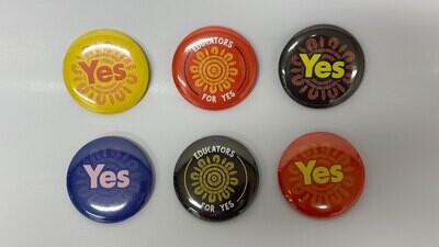 Assorted Yes Badges