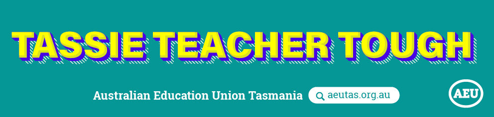 Tassie Teacher Tough Sticker