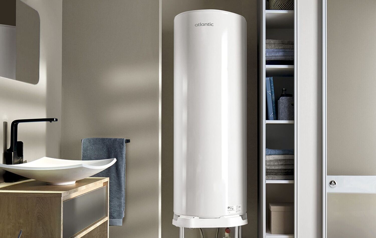 Chaufféo Plus 150 Litres vertical mural livré Avec pose