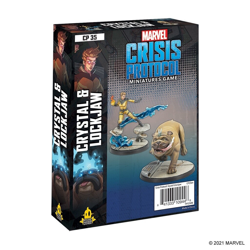 Crystal and Lockjaw: Marvel Crisis Protocol