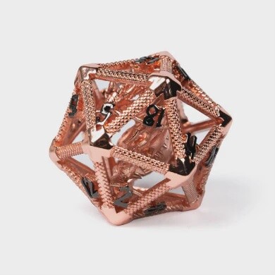 HOLLOW DRAGON KEEP D20 - ROSE GOLD