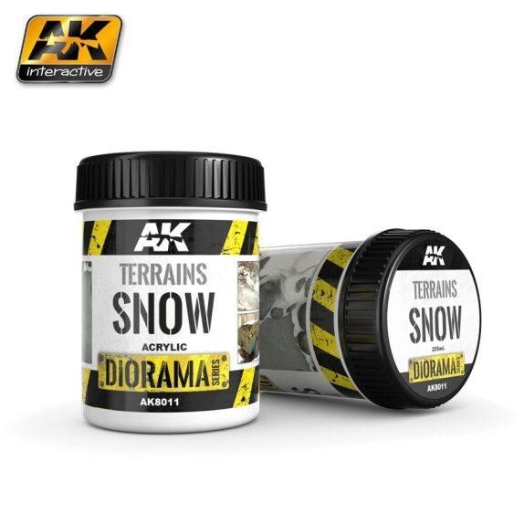AK-Interactive: (Texture) TERRAINS SNOW - 250ml (Acrylic)