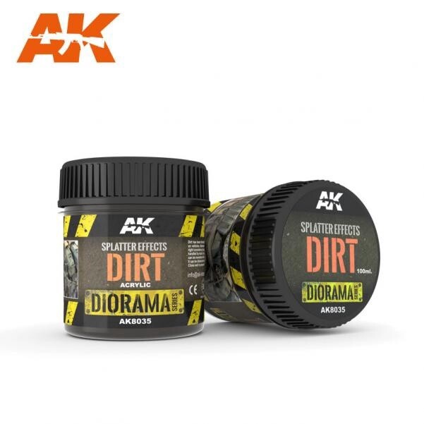AK-Interactive: (Texture) SPLATTER EFFECTS DIRT - 100ml (Acrylic)