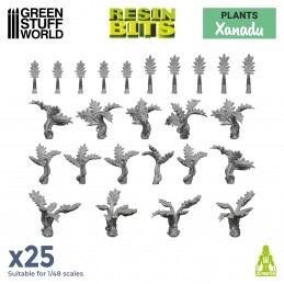 3D printed set - XANADU plants