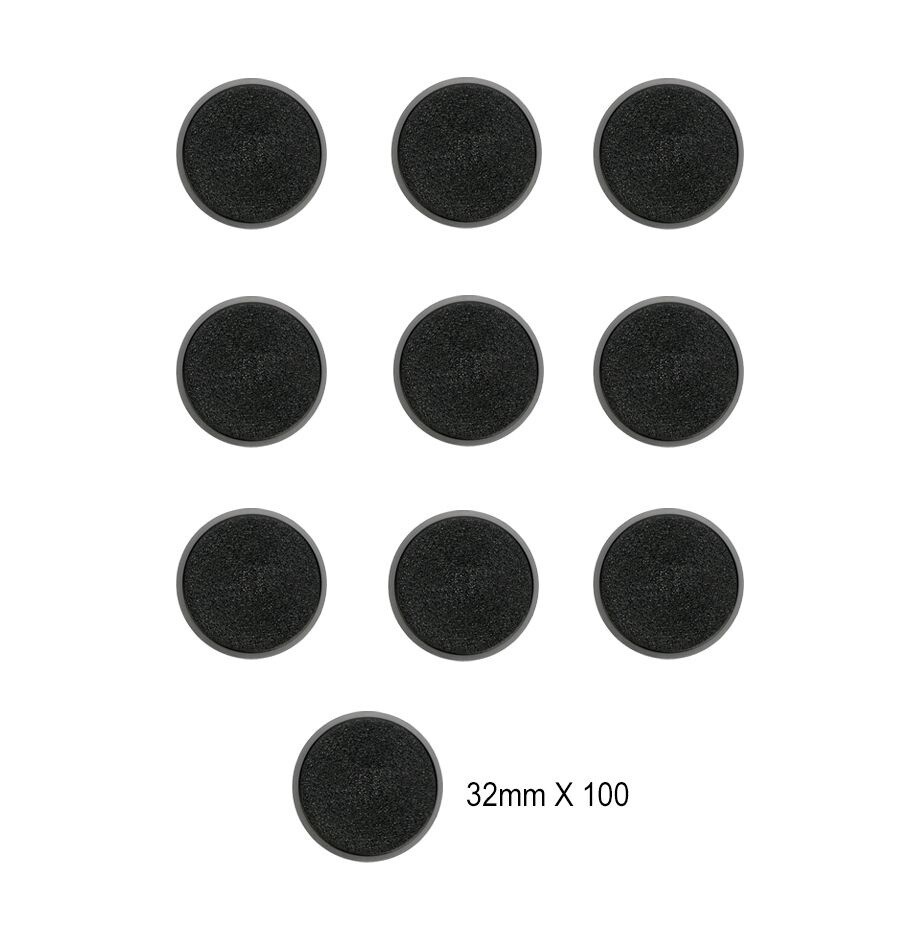 Citadel 32mm Round Base Set (100-pack)