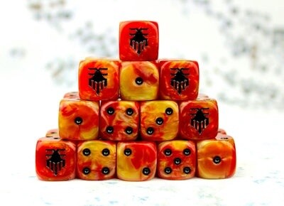 FIRES OF HELL 16MM DICE