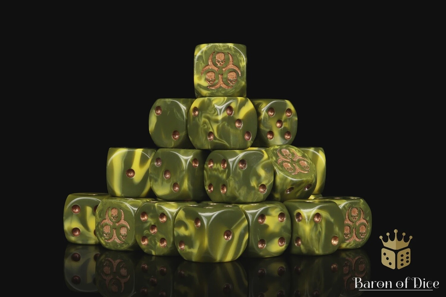 DISEASED DICE 16mm (25ct)