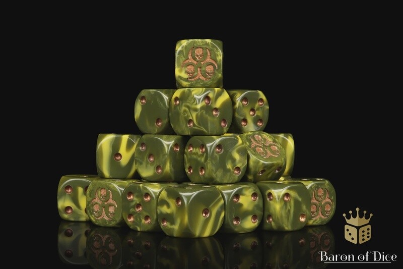 DISEASED DICE 16mm (25ct)