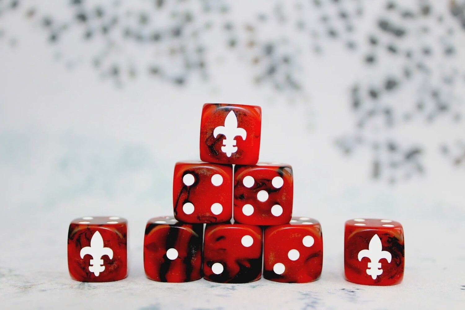 FLEUR DE LIS 16MM DICE