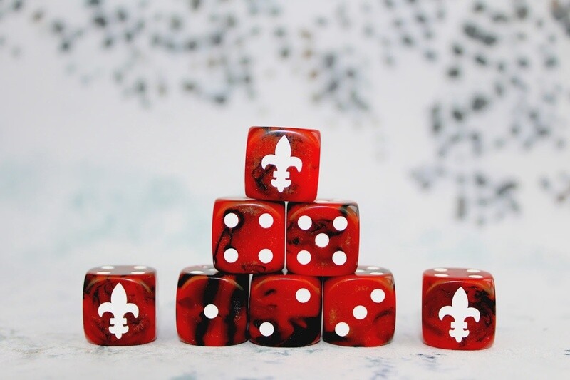FLEUR DE LIS 16MM DICE