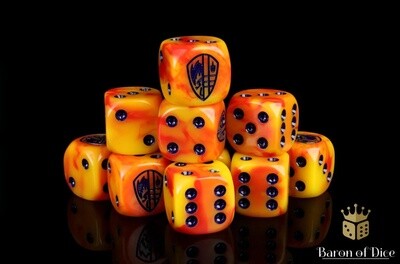 OFFICIALLY LICENSED HUNDRED KINGDOMS CONQUEST 16MM DICE