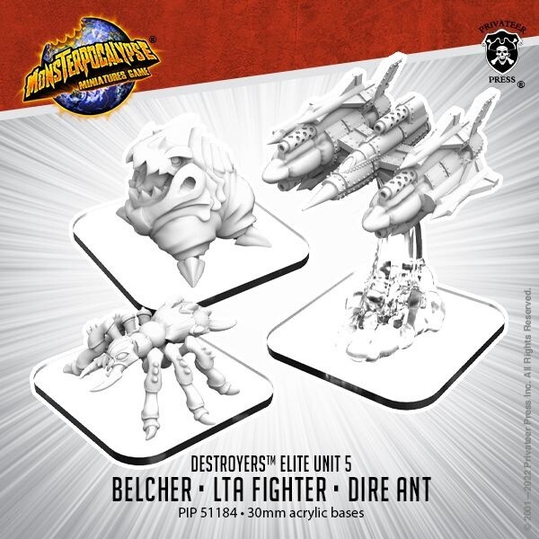 Belcher, LTA Fighter, Dire Ant – Destroyers Elite Units