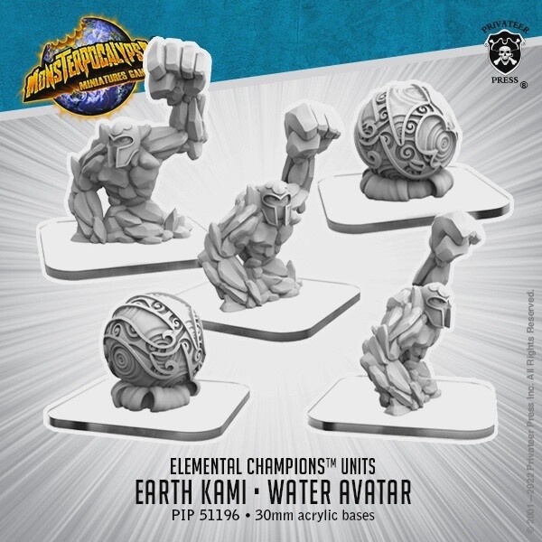 Elemental Champions - Earth Kami, Water Avatar