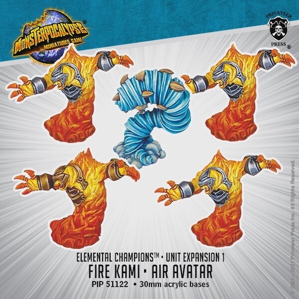 Elemental Champions Unit - Fire Kami & Air Avatar