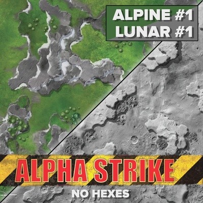 BATTLETECH Alpha Strike Hexless Battlemat: Alpine #1/Lunar #1