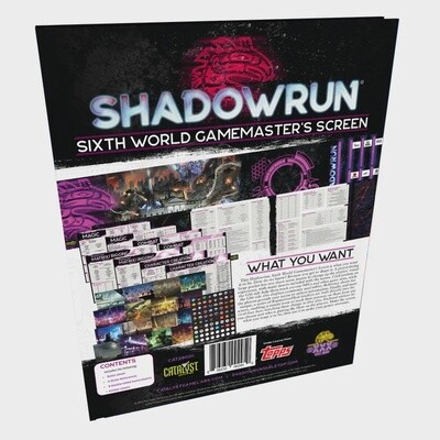 SHADOWRUN Sixth World Gamemaster Screen