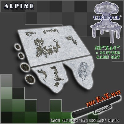 30"x44" Alphine with Scatter Terrain F.A.T. Mat