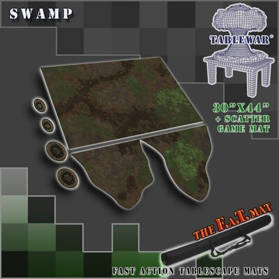 30"x44" Swamp with Scatter Terrain F.A.T. Mat