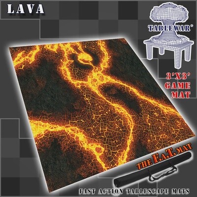 3x3 'Lava Planet' F.A.T. Gaming Mat
