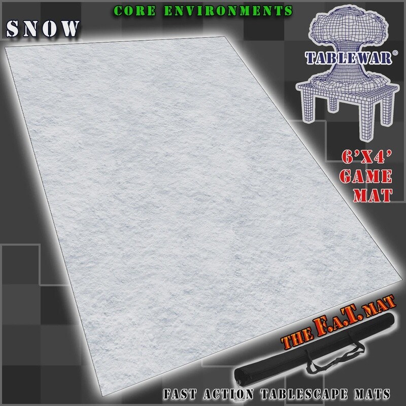 6x4 &#39;Snow&#39; F.A.T. Mat Gaming Mat