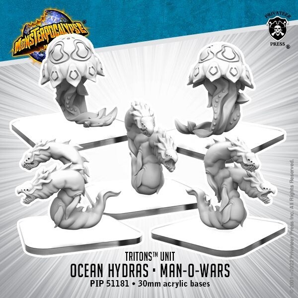 Ocean Hydras & Man-o-Wars – Tritons Units (metal)