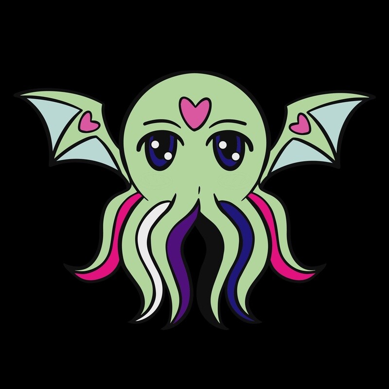 Pridethulu: Pins, Colors: Genderfluid