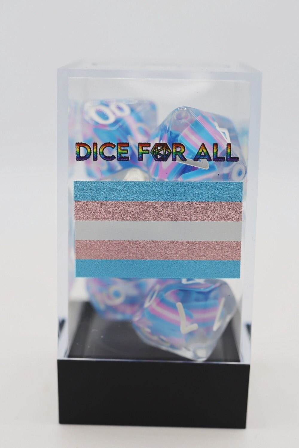 TRANSGENDER FLAG RPG DICE SET
