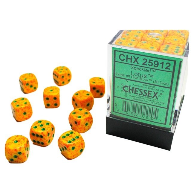 Speckled Lotus Chessex 12mm D6