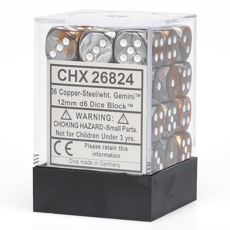 Copper-Steel/White 12mm 36 D6